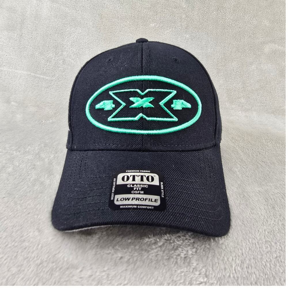Otto Four X Four Cactus Jack Strapback Hat Black 4x4 Travis Scott Hip Hop Cap